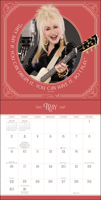 Dolly Parton 2027 Square Wall Calendar