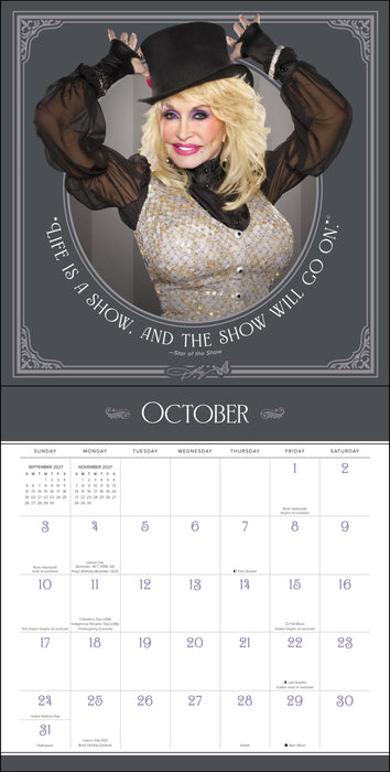 Dolly Parton 2027 Square Wall Calendar