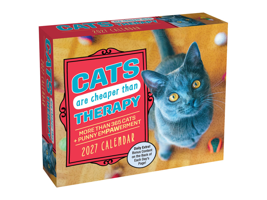 Cats Are Cheaper Than Therapy 2027 Page-A-Day Calendar
