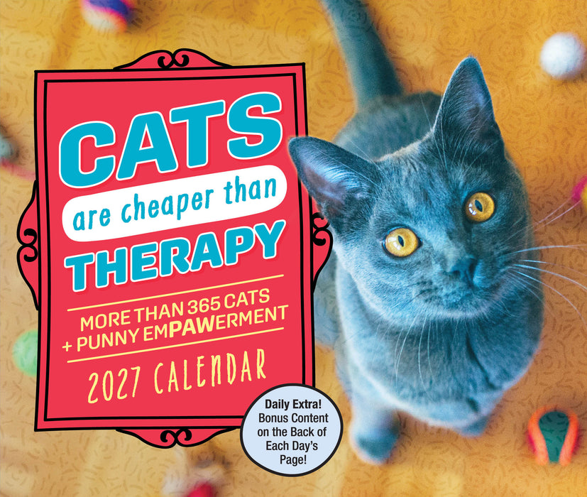 Cats Are Cheaper Than Therapy 2027 Page-A-Day Calendar
