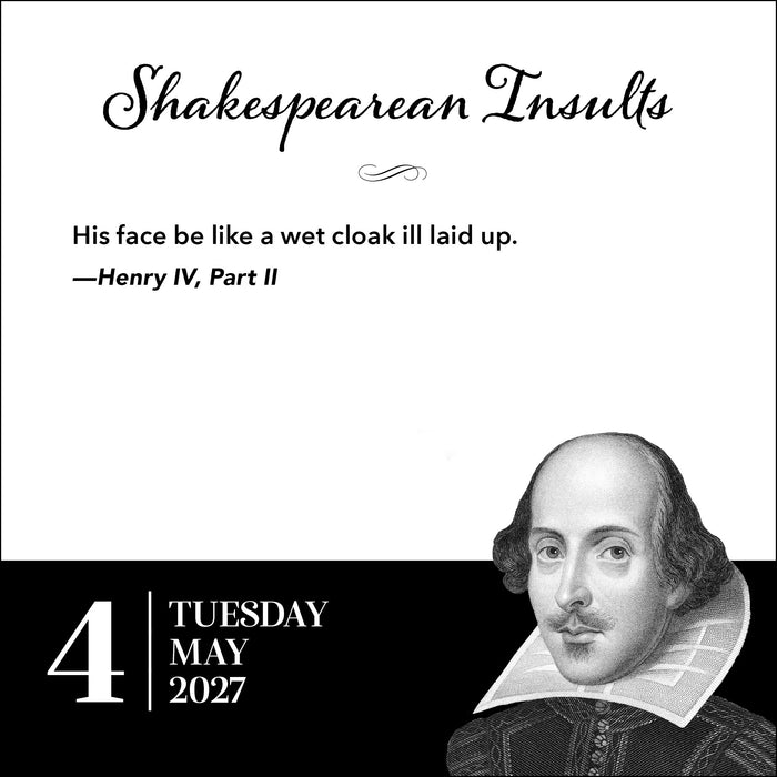 Shakespearean Insults 2027 Page-A-Day Calendar