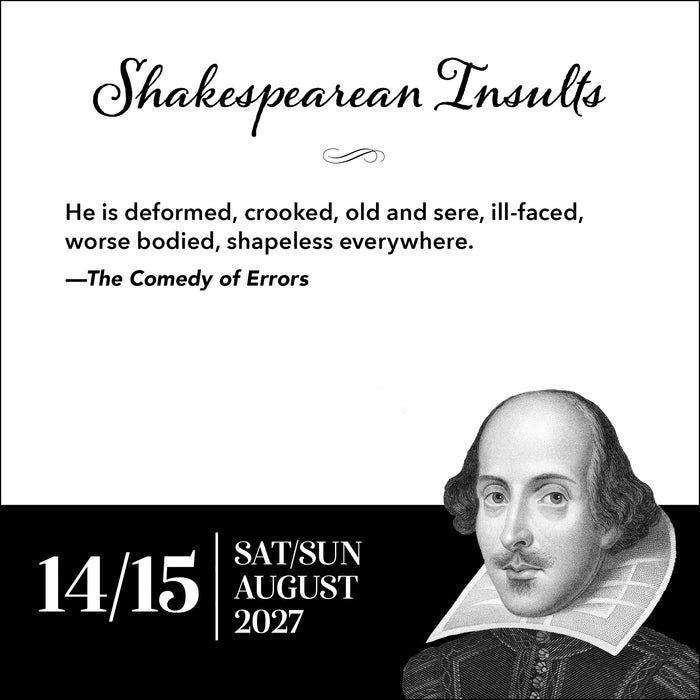 Shakespearean Insults 2027 Page-A-Day Calendar