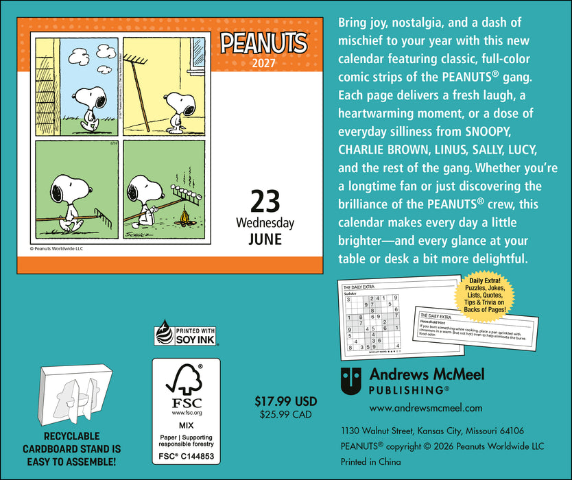 Peanuts 2027 Page-A-Day Calendar