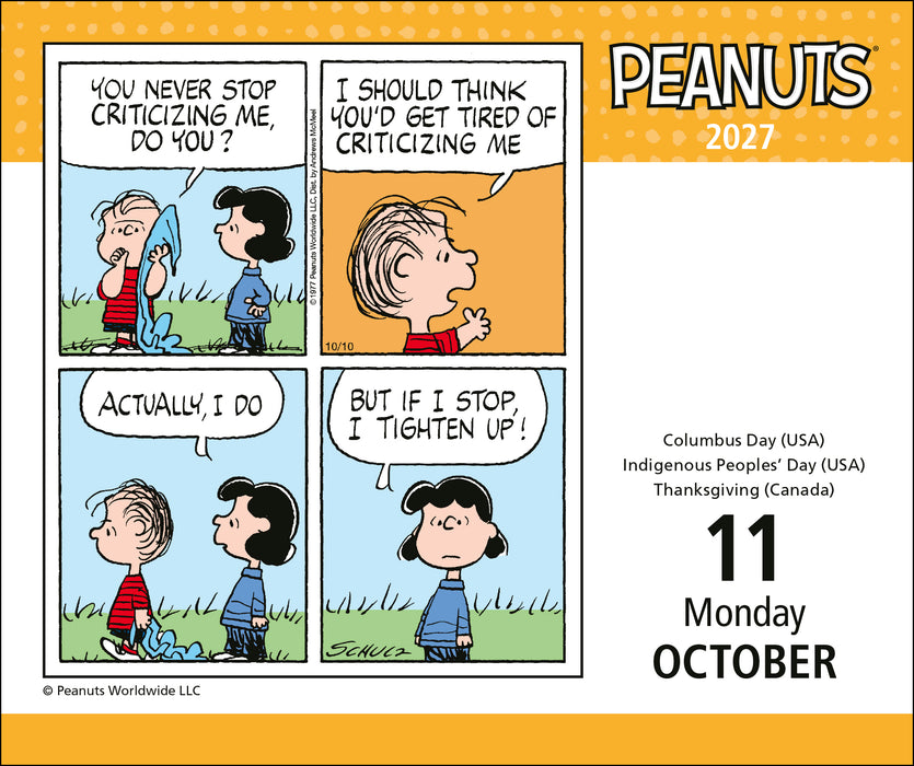 Peanuts 2027 Page-A-Day Calendar