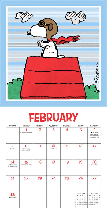 Peanuts Snoopygrams 2027 Mini Wall Calendar