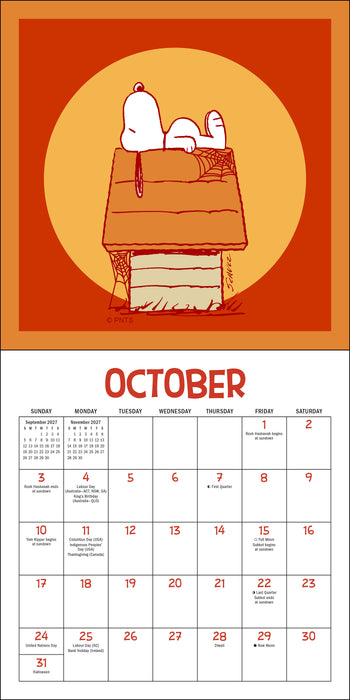 Peanuts Snoopygrams 2027 Mini Wall Calendar