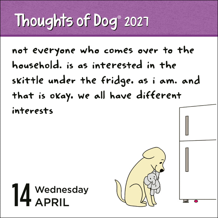 Thoughts of Dog 2027 Page-A-Day Calendar