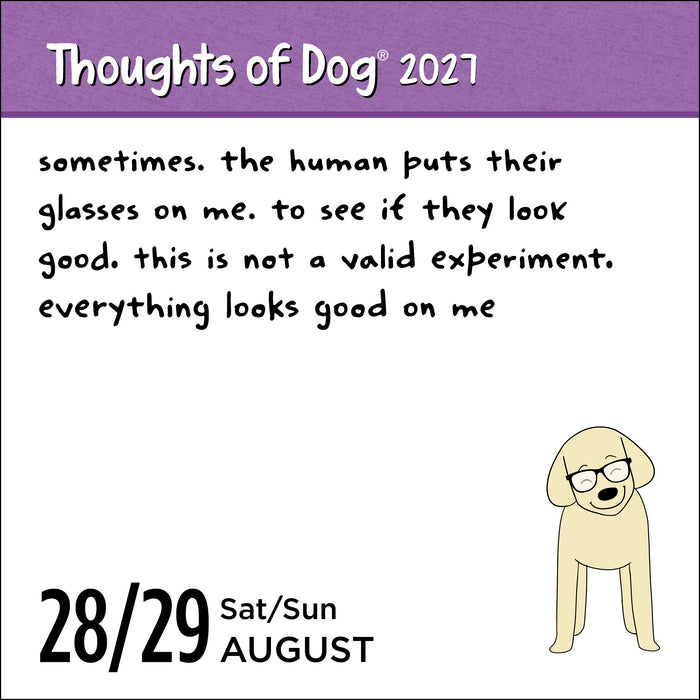 Thoughts of Dog 2027 Page-A-Day Calendar