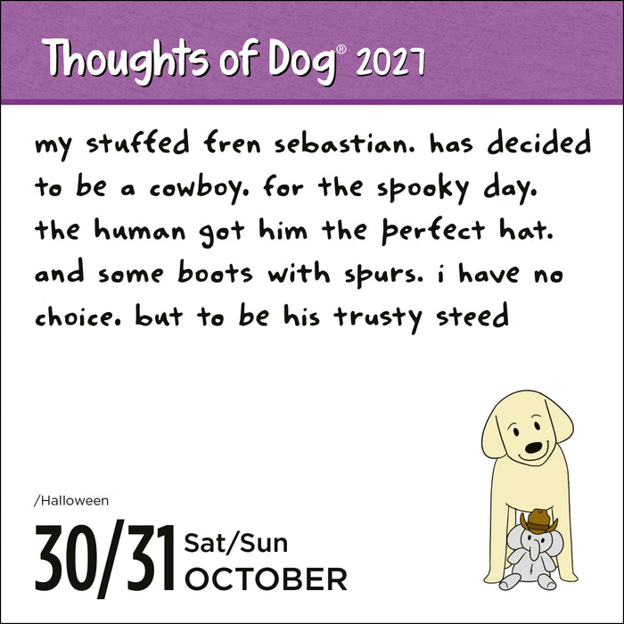 Thoughts of Dog 2027 Page-A-Day Calendar