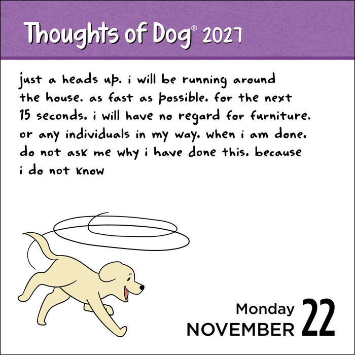 Thoughts of Dog 2027 Page-A-Day Calendar
