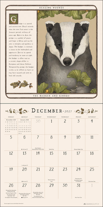 Woodland Wardens 2027 Square Wall Calendar