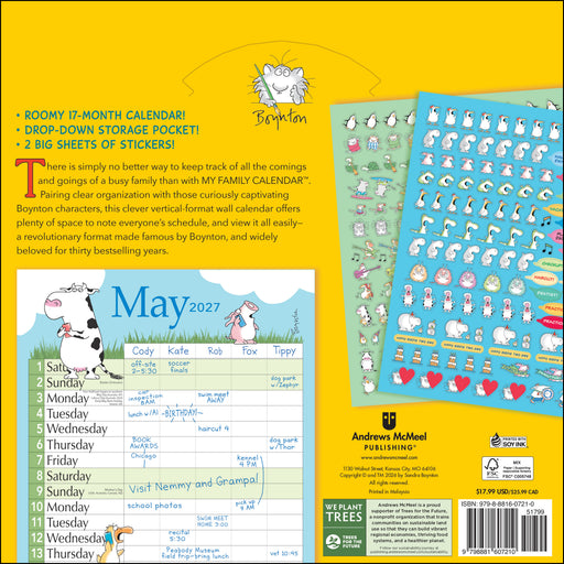 Sandra Boynton's Family 2027 Square Wall Calendar