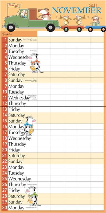 Sandra Boynton's Family 2027 Square Wall Calendar
