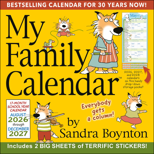 Sandra Boynton's Family 2027 Square Wall Calendar