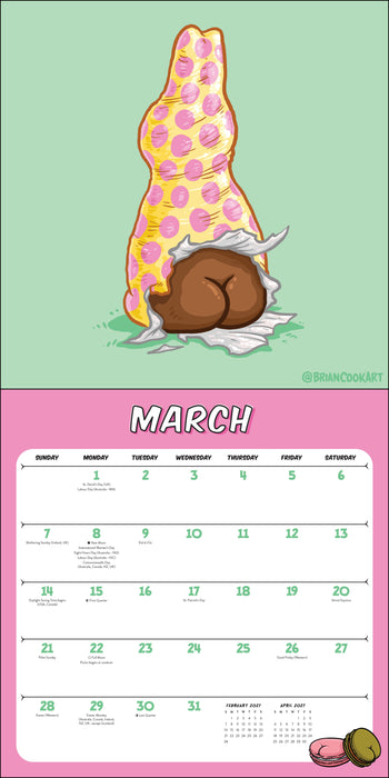 Butts on Things 2027 Square Wall Calendar