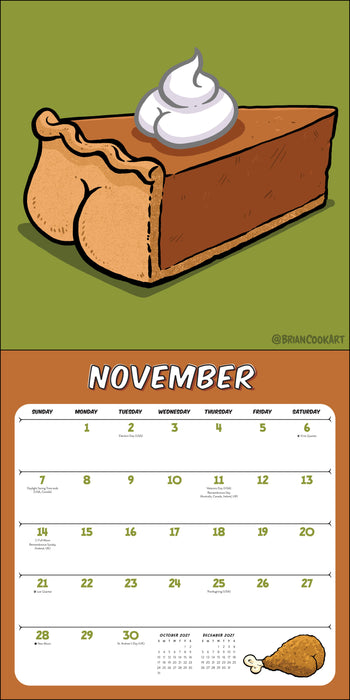 Butts on Things 2027 Square Wall Calendar