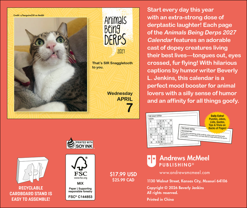 Animals Being Derps 2027 Page-A-Day Calendar