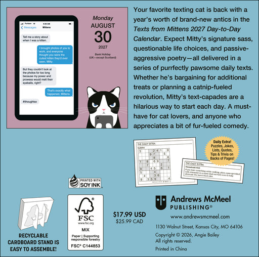 Texts from Mittens the Cat 2027 Page-A-Day Calendar
