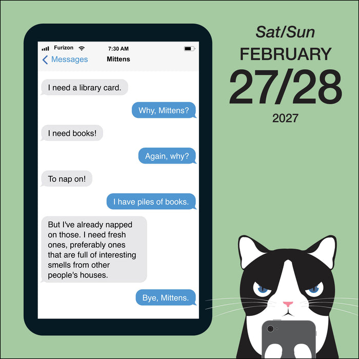 Texts from Mittens the Cat 2027 Page-A-Day Calendar