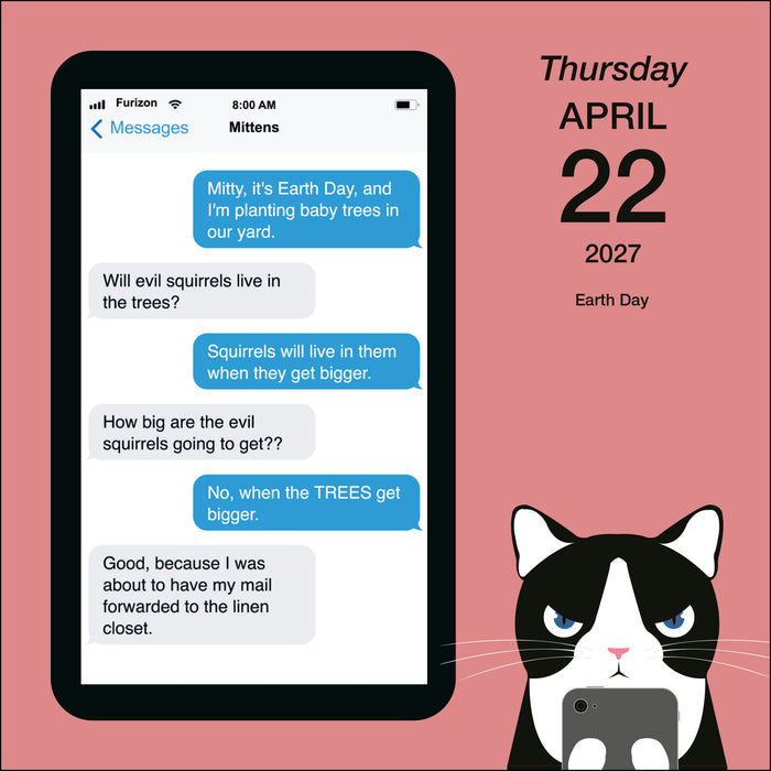 Texts from Mittens the Cat 2027 Page-A-Day Calendar
