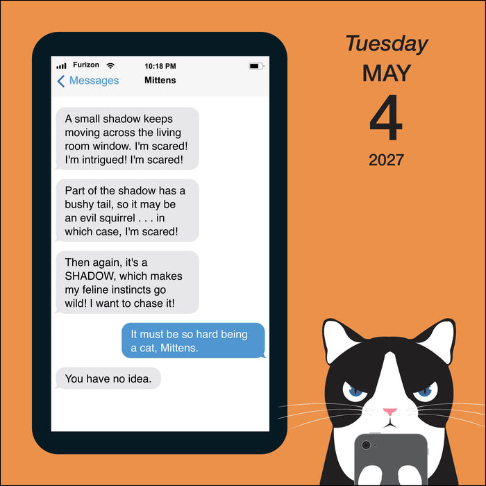 Texts from Mittens the Cat 2027 Page-A-Day Calendar