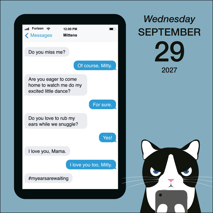 Texts from Mittens the Cat 2027 Page-A-Day Calendar
