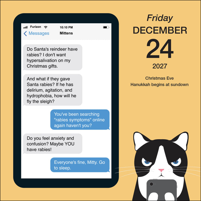 Texts from Mittens the Cat 2027 Page-A-Day Calendar