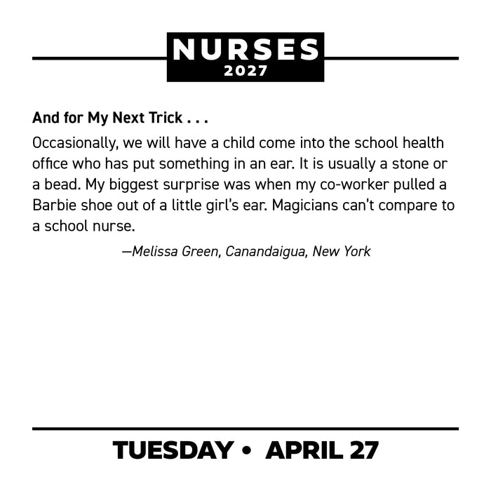 Nurses 2027 Page-A-Day Calendar