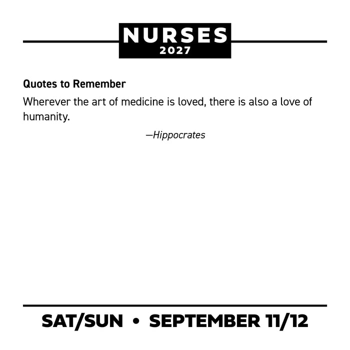 Nurses 2027 Page-A-Day Calendar