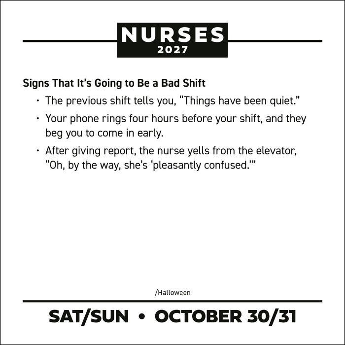Nurses 2027 Page-A-Day Calendar