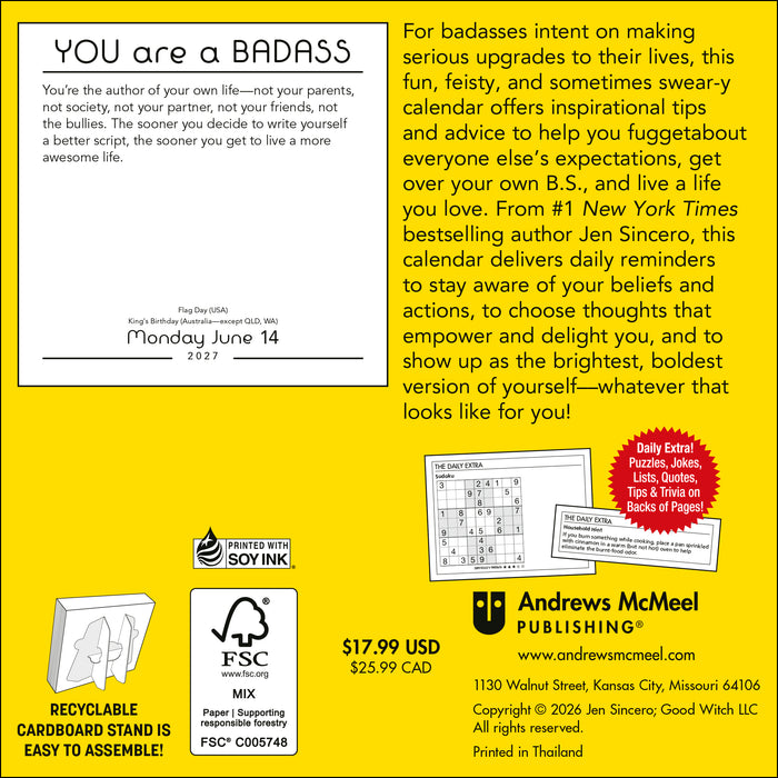 You Are a Badass 2027 Page-A-Day Calendar