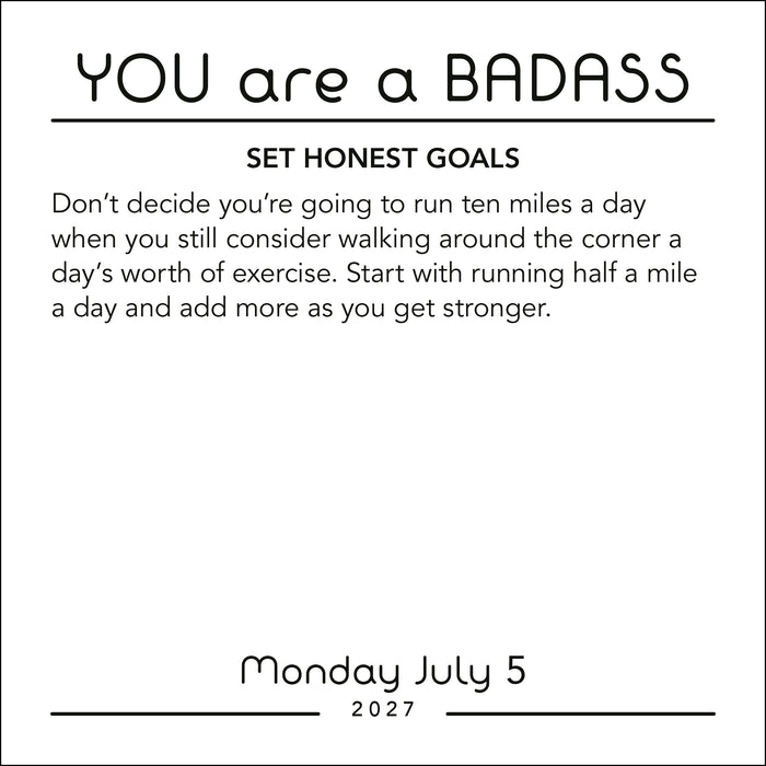 You Are a Badass 2027 Page-A-Day Calendar