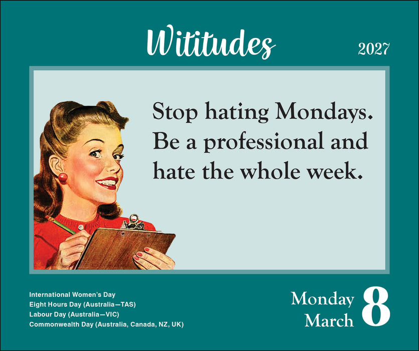 Wititudes 2027 Page-A-Day Calendar
