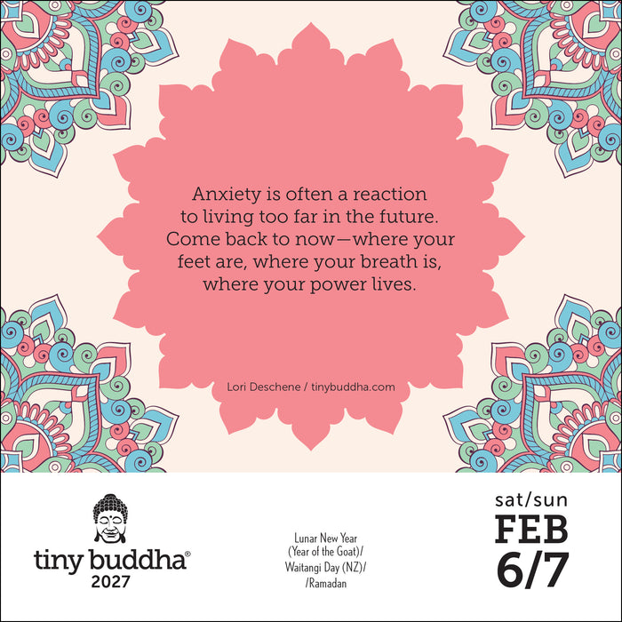 Tiny Buddha 2027 Page-A-Day Calendar