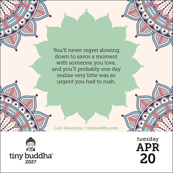 Tiny Buddha 2027 Page-A-Day Calendar