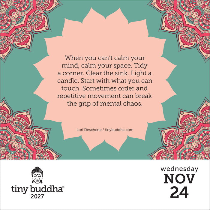 Tiny Buddha 2027 Page-A-Day Calendar
