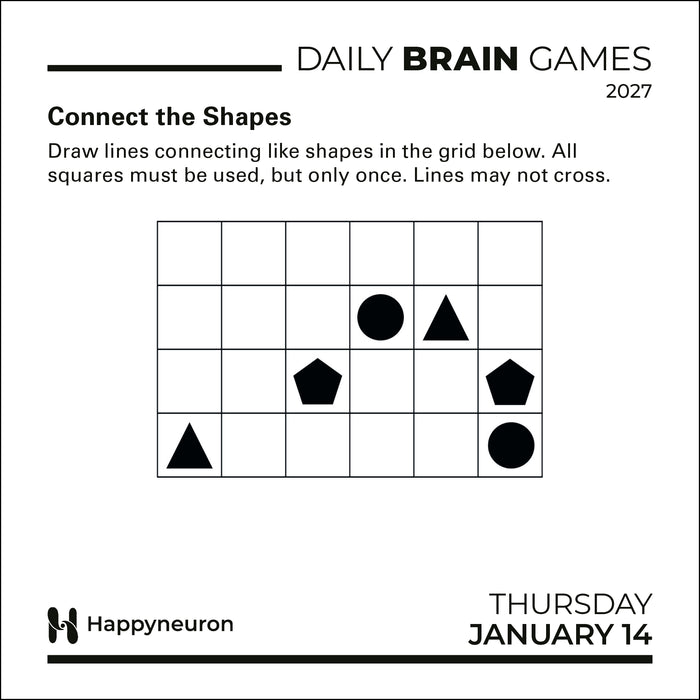 Daily Brain Games 2027 Page-A-Day Calendar