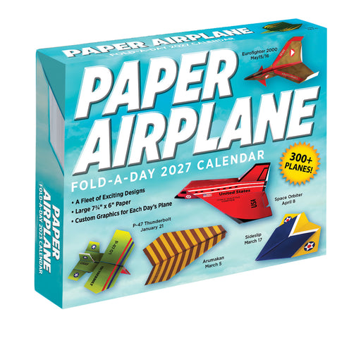 Paper Airplane Fold-a-Day 2027 Page-A-Day Calendar