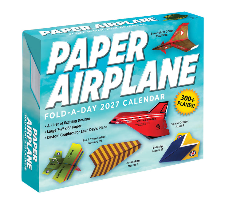 Paper Airplane Fold-a-Day 2027 Page-A-Day Calendar