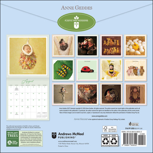 Anne Geddes 2027 Square Wall Calendar