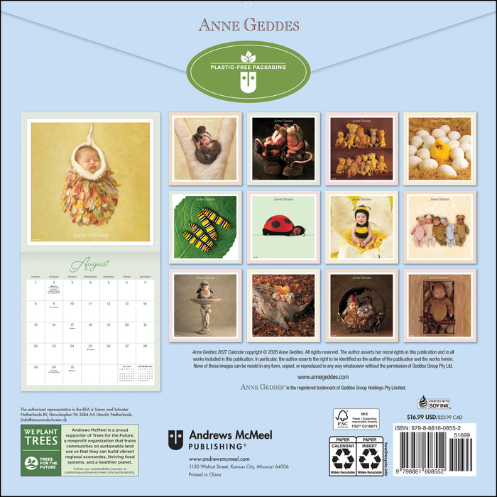 Anne Geddes 2027 Square Wall Calendar