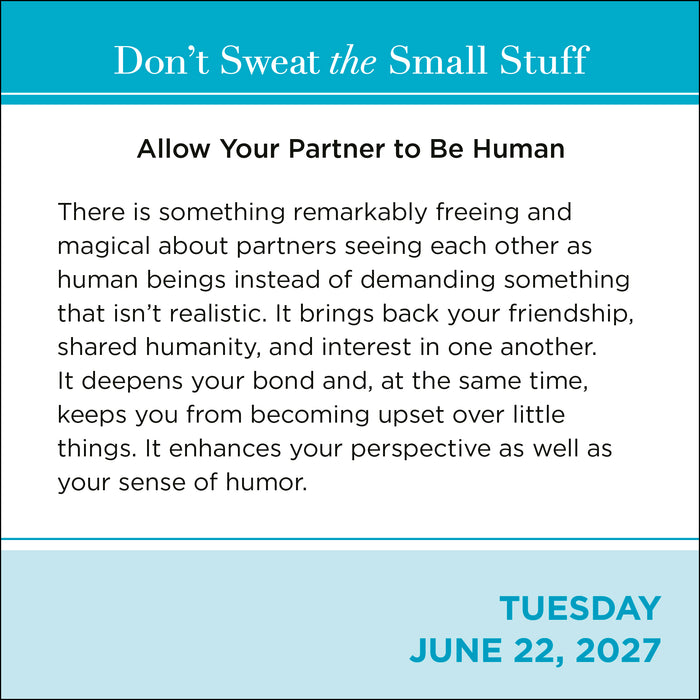 Don't Sweat the Small Stuff 2027 Page-A-Day Calendar