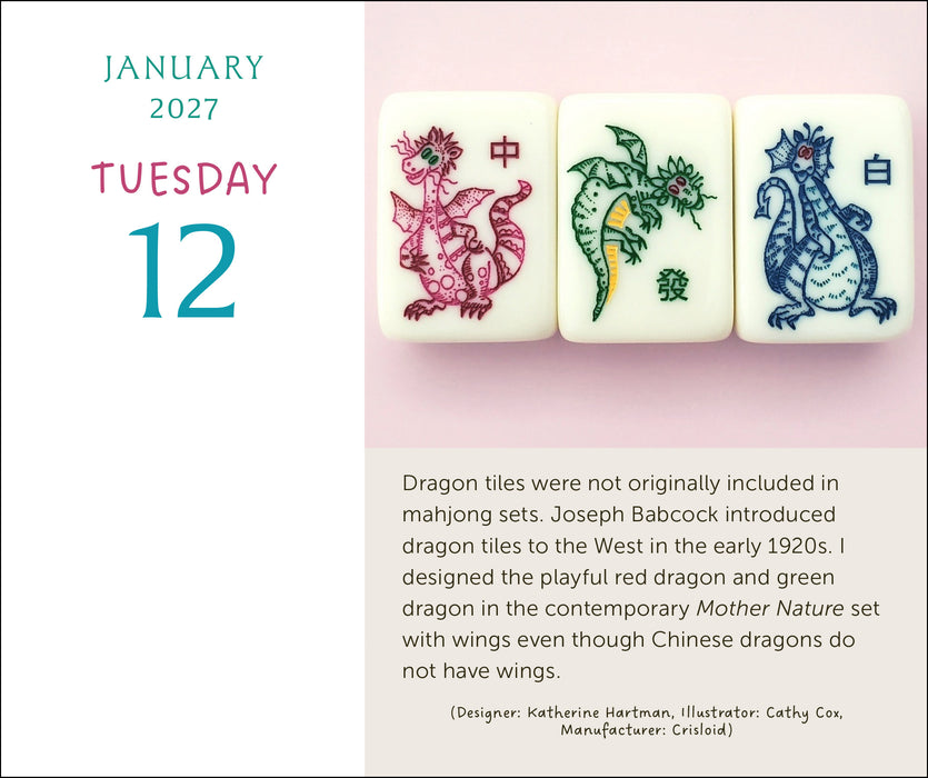 Art of Mahjong 2027 Page-A-Day Calendar