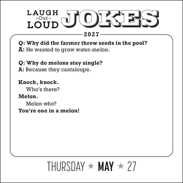 Laugh-Out-Loud Jokes 2027 Page-A-Day Calendar