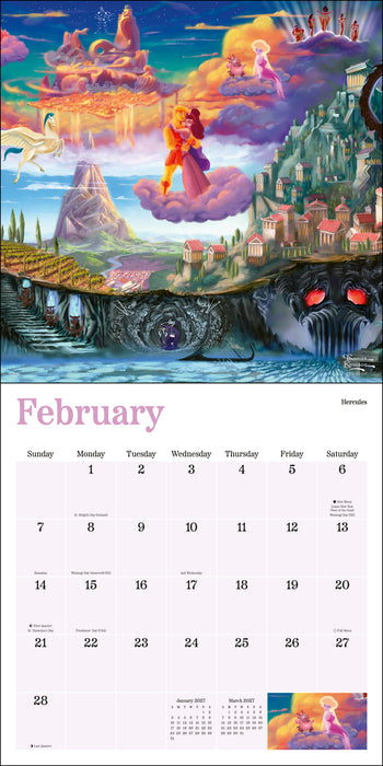 Disney Dreams Thomas Kinkade 2027 Square Wall Calendar