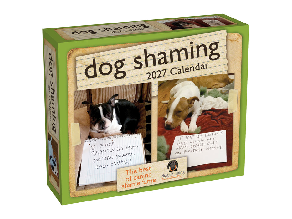 Dog Shaming 2027 Page-A-Day Calendar