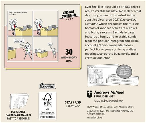 Jobs are Overrated 2027 Page-A-Day Calendar