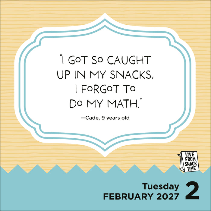 Live from Snack Time 2027 Page-A-Day Calendar