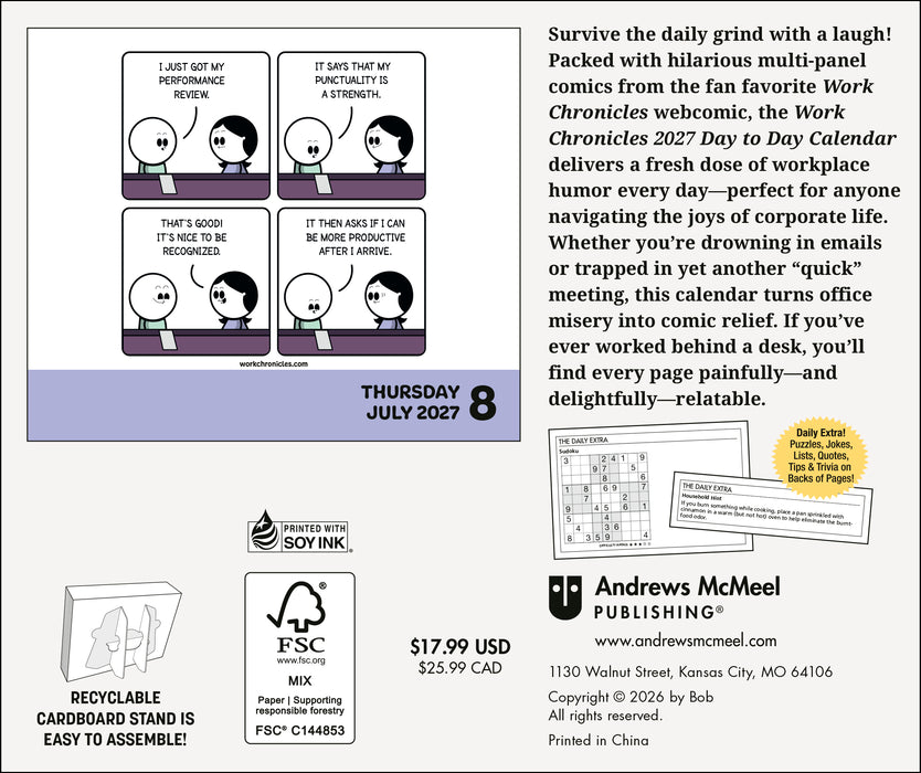 Work Chronicles 2027 Page-A-Day Calendar