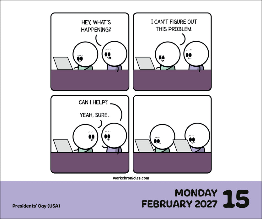 Work Chronicles 2027 Page-A-Day Calendar